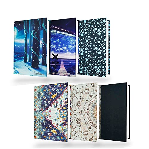 Healinic Creations HEALINIC CREATIONS Book Covers for textbooks, Stretchable Book Covers for Classroom Textbook Protection and Care, Durable Book Cover, Reusable Book Sock Easy to Put On Pack of 6