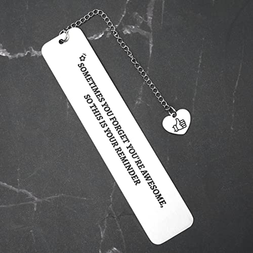 Inspirational Bookmark Gifts for Women Men Thank You Gift for Boss Leader Coworker Birthday Teachers' Day Christmas Graduation Gifts for Her Him Friend Teacher Nurse Student Daughter Son Bookmark Gift