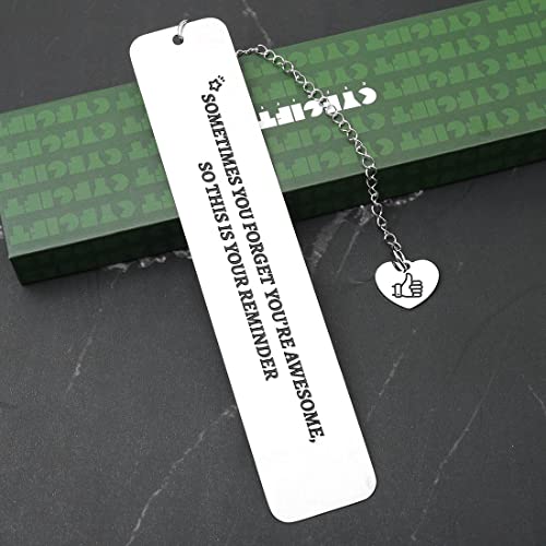 Inspirational Bookmark Gifts for Women Men Thank You Gift for Boss Leader Coworker Birthday Teachers' Day Christmas Graduation Gifts for Her Him Friend Teacher Nurse Student Daughter Son Bookmark Gift