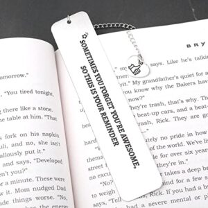 Inspirational Bookmark Gifts for Women Men Thank You Gift for Boss Leader Coworker Birthday Teachers' Day Christmas Graduation Gifts for Her Him Friend Teacher Nurse Student Daughter Son Bookmark Gift