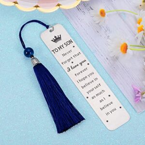 Inspirational Gifts for Son Stepson Valentines Day Gifts for Son from Mom Teen Boys Gift Ideas 4 Year Old Boy Birthday Gift for Him Graduation Gift Ideas Humor Gag Gifts from Mom Bookmark for Teen Him