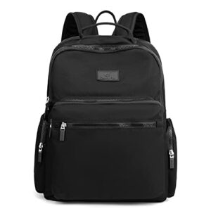 backpack purse for women casual nylon waterproof backpack for teen girls mutiple pockets school bag travel work daypacks black