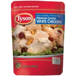 tyson premium chunk white chicken breast, 7 oz (1)