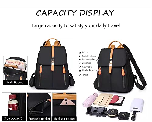 Women Backpack Purse Waterproof Nylon Anti-theft Rucksack Lightweight Shoulder Bag Travel Bag Handbag student bag Satchel Bag