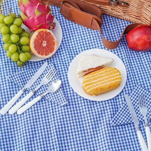 Picnic Basket for 4, Insulated Willow Picnic Baskets with Shoulder Strap, Picnic Hamper with Waterproof Picnic Blanket, Handmade Wicker Hamper for Outdoor, Great Gifts for Thanksgiving, Christmas