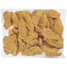 tyson red label select cut golden crispy uncooked breaded chicken breast tenderloin, 5 pound — 2 per case.