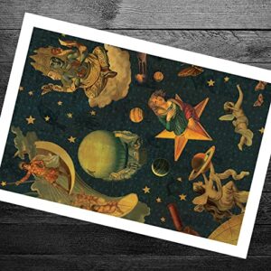 XIANGFA The Smashing Pumpkins Flag Mellon Collie and the Infinite Sadness Poster Canvas Wall Art Print Painting Posters unframed 12x18inch(30x45cm)