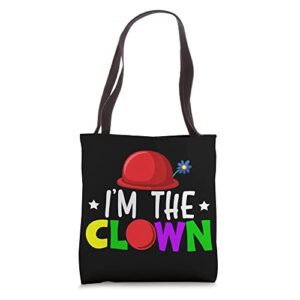 i’m the clown circus birthday party clown performer tote bag