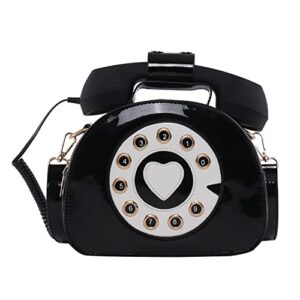 ynport women phone shaped purse rotary pink telephone shoulder handbag retro crossbody bags for girls