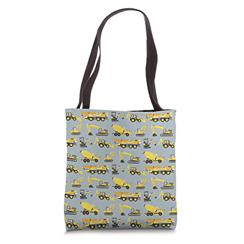 Fun Construction Vehicles Truck Pattern Tote Bag