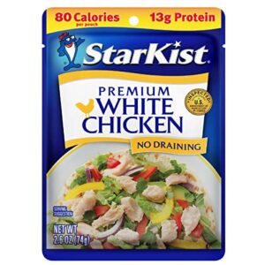starkist premium white chicken – 2.6 oz pouch (pack of 12)
