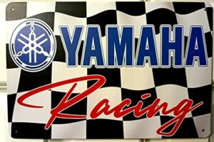 bayyon tin sign yamaha racing motorcycles metal sign for man cave décor new 8x12inch
