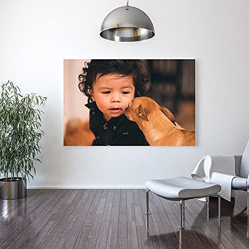 Custom Canvas Prints Personalized Canvas Wall Art With Your Photo With Framed (6" Wx8 H)