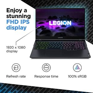 Lenovo Legion 5 Gaming Laptop, 15.6" FHD Display, AMD Ryzen 7 5800H, 16GB RAM, 512GB Storage, NVIDIA GeForce RTX 3050Ti, Windows 10H, Phantom Blue