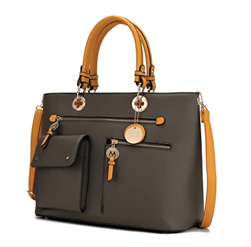 MKF Collection Satchel Bag for Women’s Crossbody Tote Handbag Top-Handle Purse