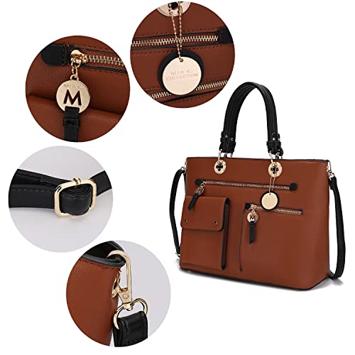 MKF Collection Satchel Bag for Women’s Crossbody Tote Handbag Top-Handle Purse