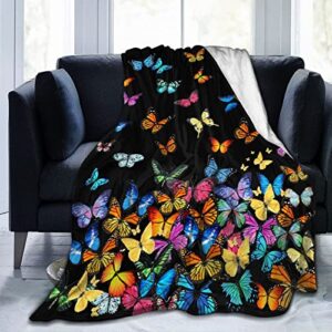 butterfly blanket beautiful butterfly throw blanket ultra soft blankets lightweight cozy for bed couch sofa 50″x40″