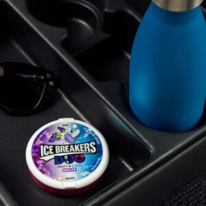 ICE BREAKERS DUO Grape Flavored Fruity and Cooling, Sugar Free Sugar Free Breath Mints Tins, 1.3 oz (8 Count)