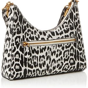 GUESS Centre Stage Hobo, Black/White Leopard