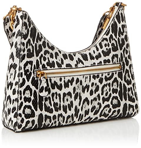 GUESS Centre Stage Hobo, Black/White Leopard