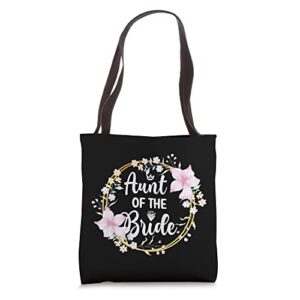 aunt of the bride bridal shower bride’s aunt tote bag
