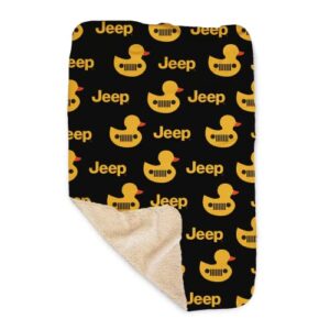 jeep duck duck sherpa blanket