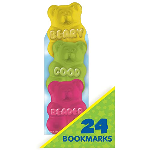 Eureka Beary Good Reader Gummy Bear Scented Bookmarks, Pack of 24