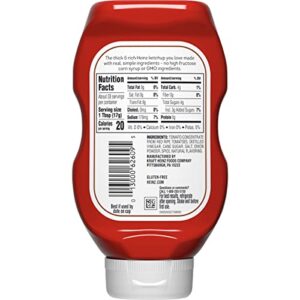 Heinz Simply Tomato Ketchup with No Artificial Sweeteners (20 oz Bottle)