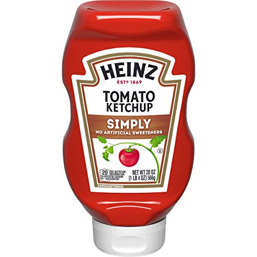 Heinz Simply Tomato Ketchup with No Artificial Sweeteners (20 oz Bottle)