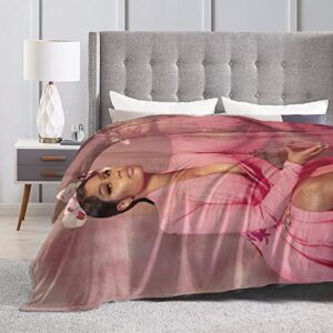 Wjikan Nicki Rapper Minaj Super Soft Micro Fleece Blanket Home Decoration Warm Flannel Blanket 60*50inch, Black