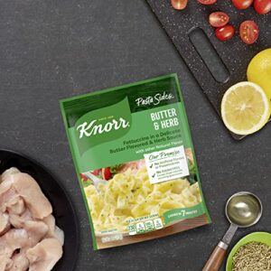 Knorr Pasta Sides For Delicious Quick Pasta Side Dishes Butter & Herb No Artificial Flavors, No Preservatives, No Added Msg 4.4 oz (Pack of 8)