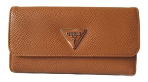 guess womens laurel multi clutch wallet, light cognac, one size us