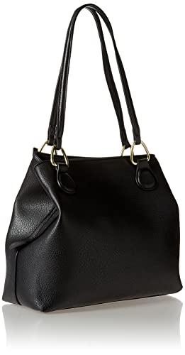 Bueno of California Marshmellow Grain Tote, Black