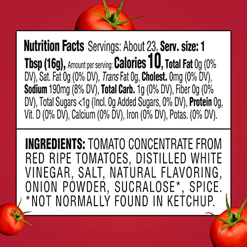 Heinz Ketchup, No Added Sugar, 13 oz