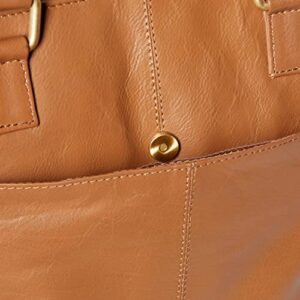 Bueno of California GAL Antique Leather Tote, Cognac