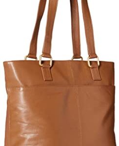 Bueno of California GAL Antique Leather Tote, Cognac