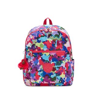 kipling women’s chuwy backpack, lightweight, compact, stylish, school bag, artful blend, medium
