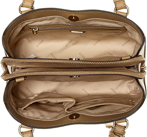 GUESS Lyndi Small Girlfriend Satchel, Beige