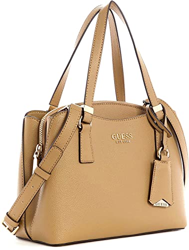 GUESS Lyndi Small Girlfriend Satchel, Beige