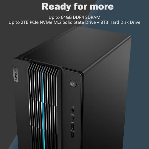 Lenovo IdeaCentre 5i Gaming Desktop, 12th Gen Intel Core i7-12700, Geforce RTX 3060, 32GB RAM, 512GB PCIe SSD + 1TB HDD, Wi-Fi 6, DisplayPort, HDMI, Windows 11 Home, Black