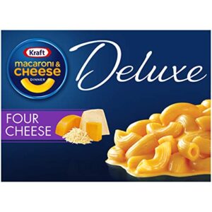 kraft deluxe four cheese macaroni & cheese dinner (14 oz box)