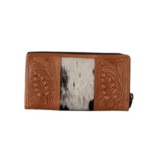 STS Ranchwear Women's Western Style Full Grain Leather Yipee Kiyay Collection Ladies Bifold Wallet