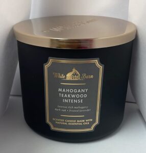 bath and body works, white barn 3-wick candle white bard oils – 14.5 oz – 2021 core scents! (mahogany teakwood intense)