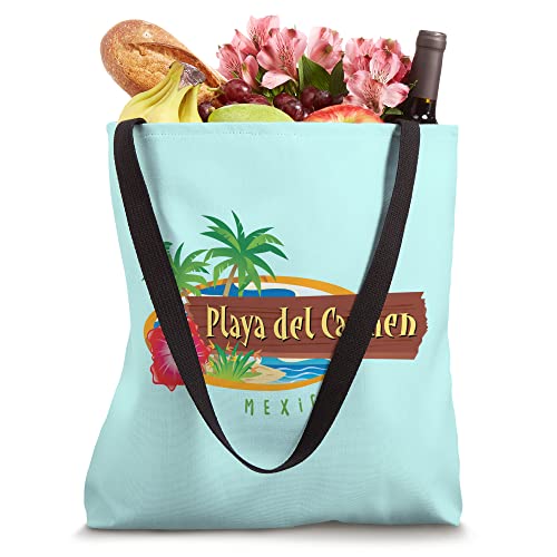 Playa del Carmen Vintage Mid-Century Design Tote Bag