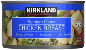 kirkland recipes recettes premium chunk chicken breast in water (3 – 12.5oz cans)