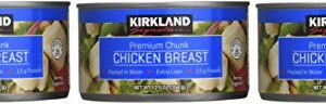 Kirkland Recipes Recettes Premium Chunk Chicken Breast in Water (3 - 12.5oz cans)