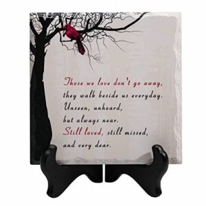 memorial gifts for loss of mother father husband sympathy gift red cardinal memorial plaques in loving memory of loved ones remembrance gifts condolence gifts bereavement gifts sorry for your loss