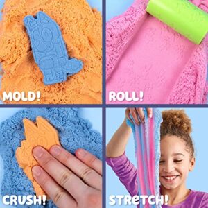 Horizon Group USA Bluey SLIMYGLOOP Slimy Sand Mold & Play Creations, 8-Piece Playset, 3 Scented Colors, Sensory Activity for Kids Ages 3, 4, 5, 6, 7, 8, Multi