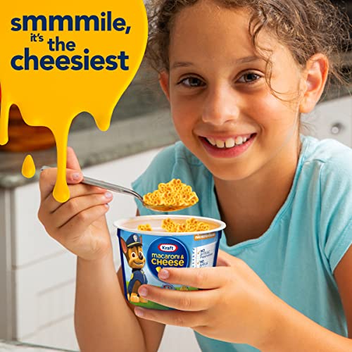 Kraft Macaroni & Cheese Paw Patrol Shapes Dinner 1.9 oz Cups, 4 Count(Pack of 1)