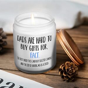 Birthday Gifts for Dad from Daughter, Son - Retirement Gifts for Dad, Christmas Gifts Who Have Everything for Dad, Husband, Men Best Father Day Gifts - Smoke Vanilla Scented Candles